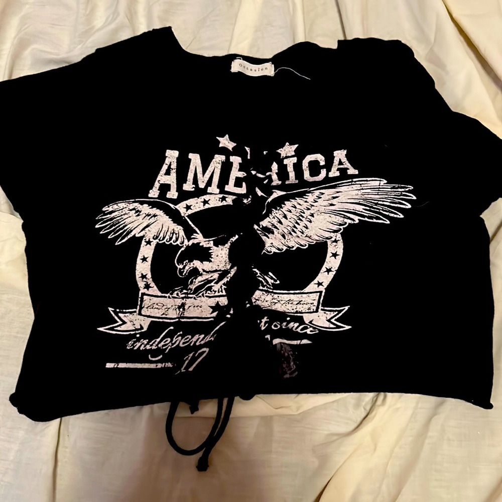 black crop top